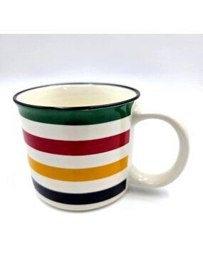 Hudson’s Bay Company HBC Striped Coffee Mug Cup Iconic Stripes Canada Read